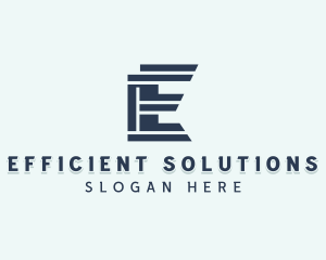 Agency Firm Letter E logo design