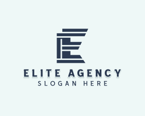 Agency Firm Letter E logo design