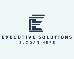 Agency Firm Letter E logo design