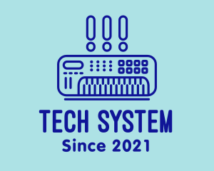 System - Sound System Amplifier logo design