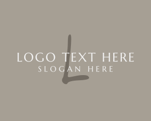 Letter - Handwritten Elegant Fashion logo design
