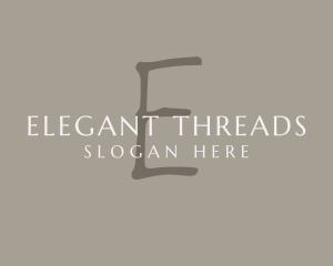 Handwritten Elegant Fashion logo design