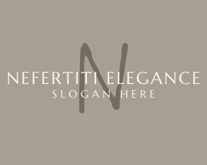 Handwritten Elegant Fashion logo design