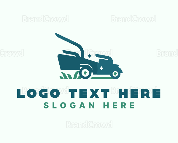 Lawn Mower Landscaping Logo