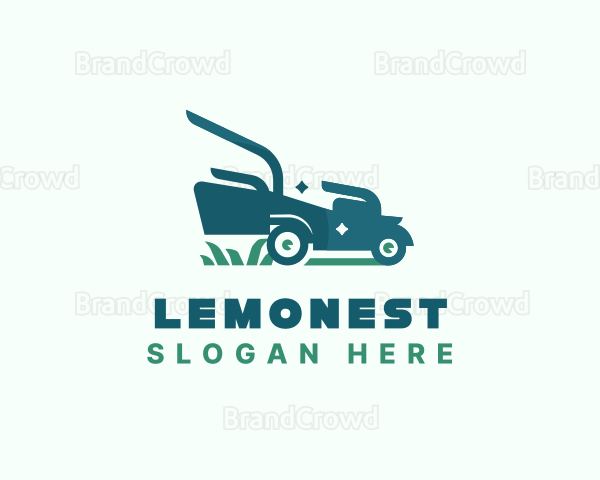 Lawn Mower Landscaping Logo