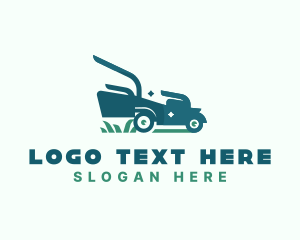 Lawn Mower Landscaping Logo