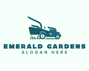 Lawn Mower Landscaping logo design