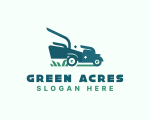 Lawn Mower Landscaping logo design