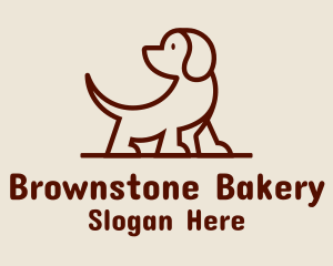 Brown - Brown Puppy Dog Pet logo design