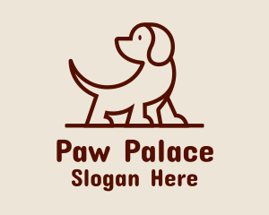 Pet - Brown Puppy Dog Pet logo design