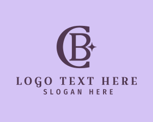 Beauty Sparkle Lifestyle Letter CB logo design