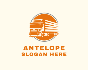Fast Logistics Truck  Logo