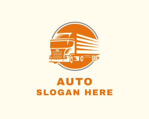Fast Logistics Truck  Logo