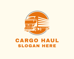 Fast Logistics Truck  logo design