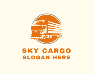 Fast Logistics Truck  logo design