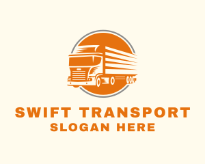 Fast Logistics Truck  logo design