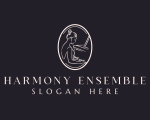 Ensemble - Music Instrument Pianist logo design