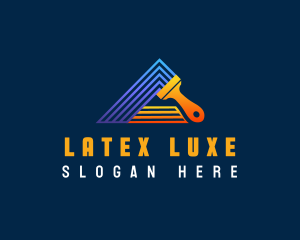 Latex - Paint Brush Renovation logo design