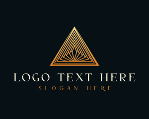 Luxury Pyramid Triangle logo design