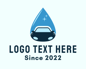 Washing - Car Cleaning Droplet logo design