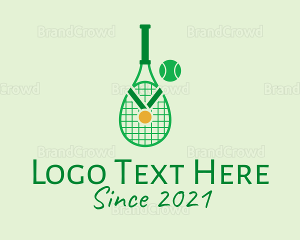 Tennis Tournament Medal Logo