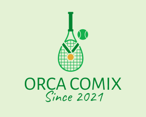 Championship - Tennis Tournament Medal logo design