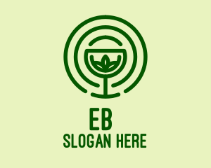 Vegetarian - Natural Organic Goblet logo design