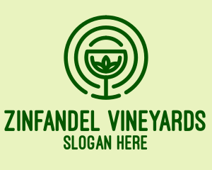 Natural Organic Goblet  logo design