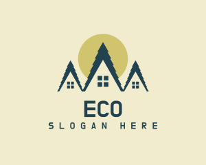 Rural House Roofing Logo