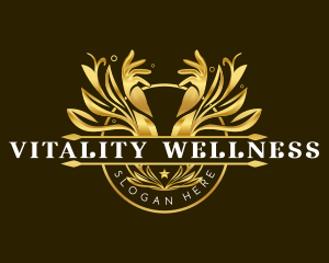 Luxury Hand Wellness logo design