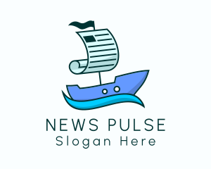 Newspaper - Sailing Boat Newspaper logo design