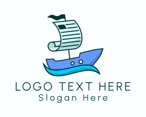 Sailing Boat Newspaper Logo