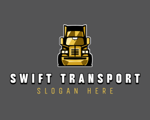 Trucking Logistics Delivery logo design