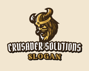 Crusader - Gaming Viking logo design