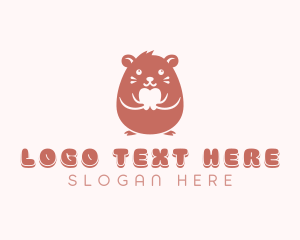 Mascot - Dental Tooth Hamster logo design