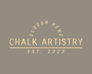 Handwritten Chalk Business logo design