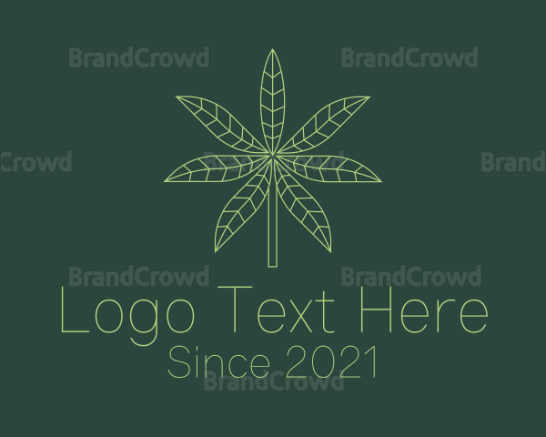 Weed Leaf Plant Logo