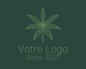 Cbd - Weed Leaf Plant logo design
