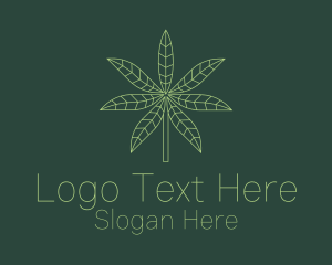Weed Leaf Plant Logo