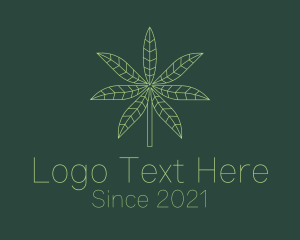 Drugmaker - Weed Leaf Plant logo design