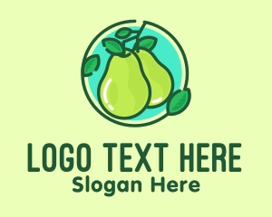 Grocery - Fresh Pear Fruit logo design