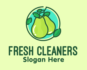 Fresh Pear Fruit  logo design