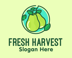 Fresh - Fresh Pear Fruit logo design