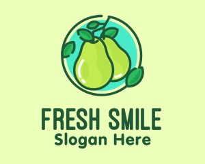 Fresh Pear Fruit  logo design