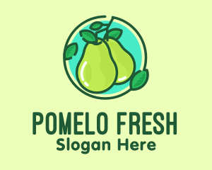 Fresh Pear Fruit  logo design