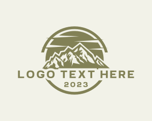 Traveler - Mountain Hills Trekking logo design