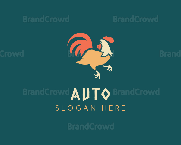 Poultry Fowl Rooster Logo