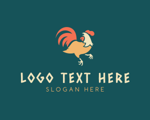 Fried Chicken - Poultry Fowl Rooster logo design