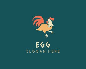 Food Stand - Poultry Fowl Rooster logo design