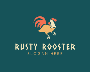 Poultry Fowl Rooster  logo design